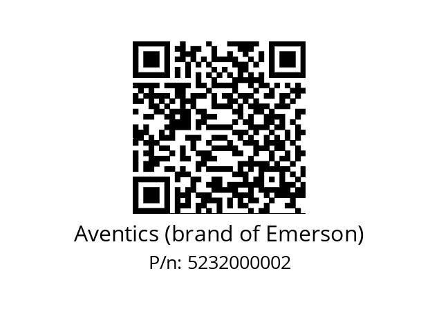   Aventics (brand of Emerson) 5232000002