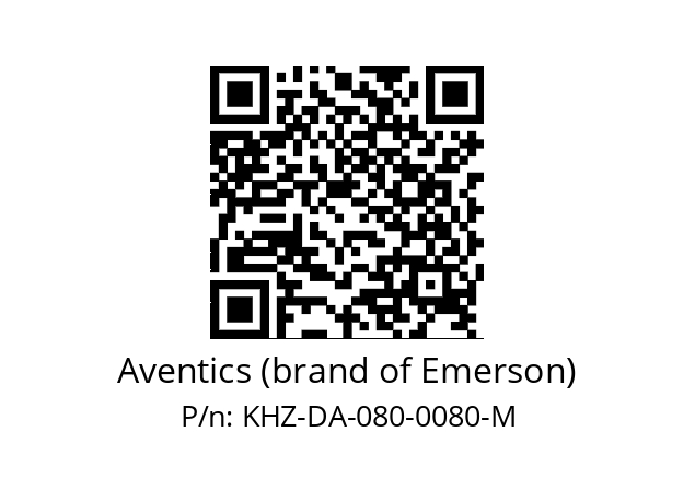   Aventics (brand of Emerson) KHZ-DA-080-0080-M