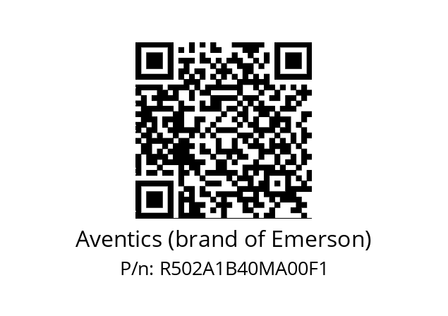   Aventics (brand of Emerson) R502A1B40MA00F1