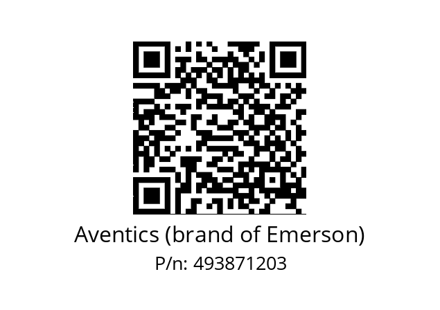   Aventics (brand of Emerson) 493871203