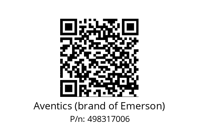   Aventics (brand of Emerson) 498317006