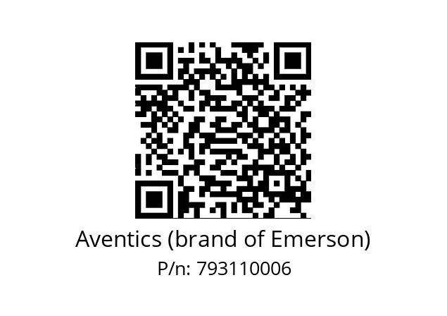   Aventics (brand of Emerson) 793110006