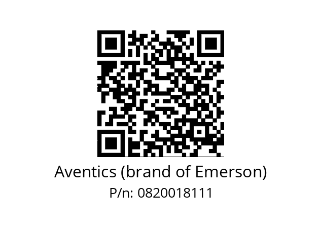   Aventics (brand of Emerson) 0820018111