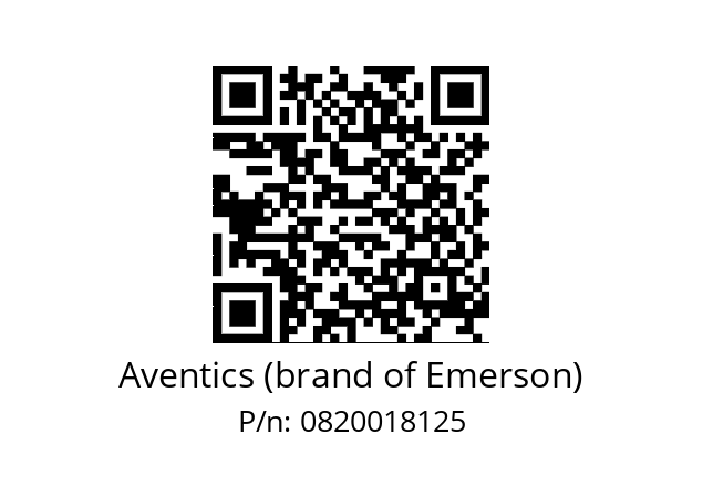   Aventics (brand of Emerson) 0820018125