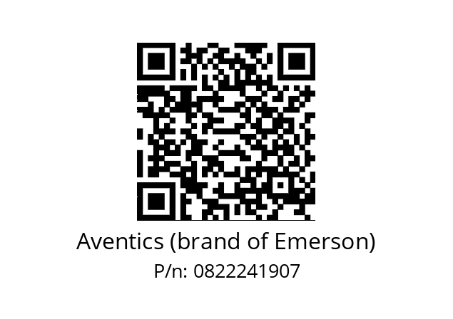   Aventics (brand of Emerson) 0822241907