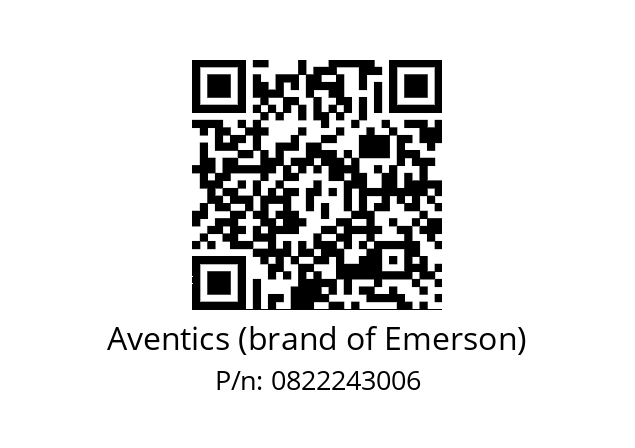   Aventics (brand of Emerson) 0822243006