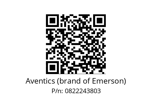   Aventics (brand of Emerson) 0822243803