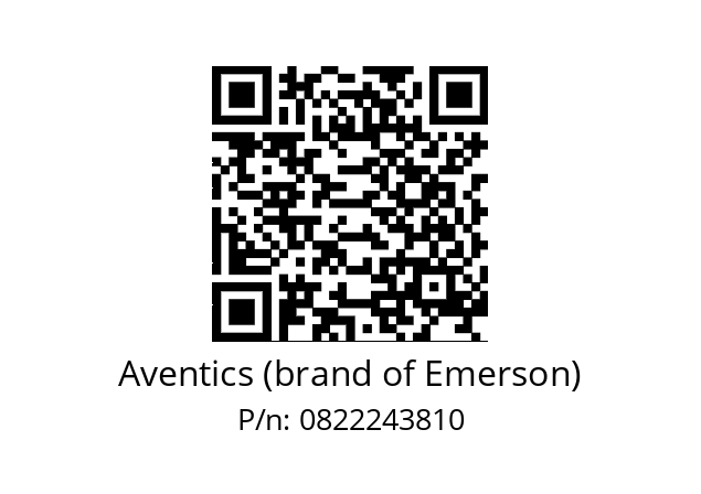   Aventics (brand of Emerson) 0822243810