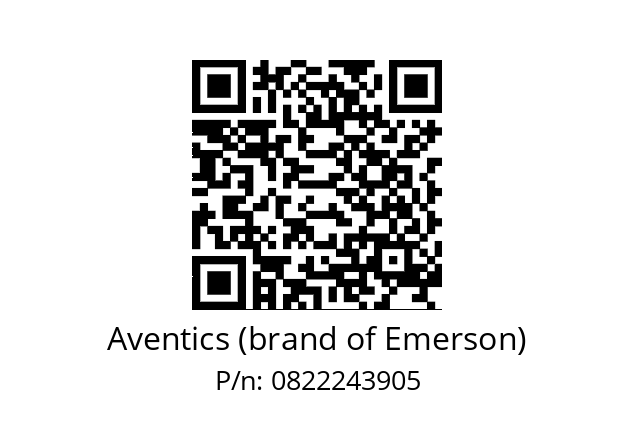   Aventics (brand of Emerson) 0822243905