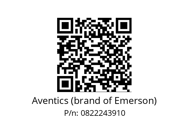   Aventics (brand of Emerson) 0822243910