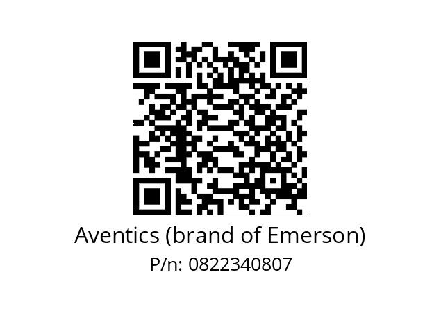   Aventics (brand of Emerson) 0822340807