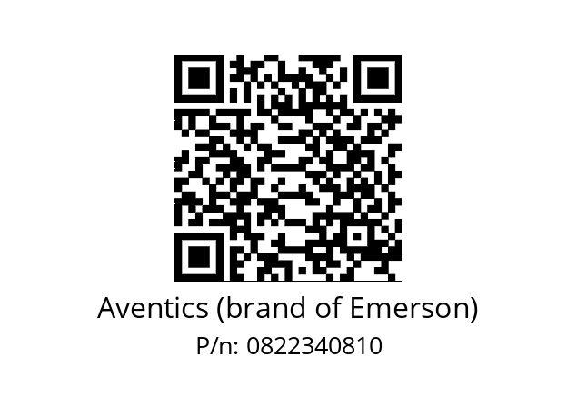   Aventics (brand of Emerson) 0822340810