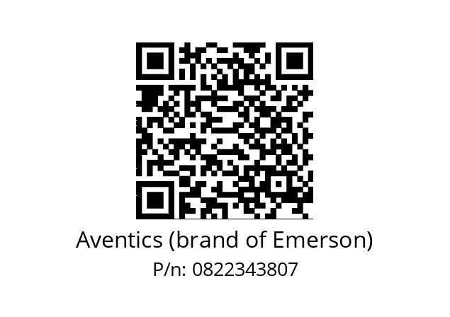   Aventics (brand of Emerson) 0822343807