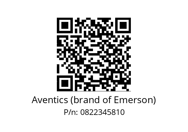   Aventics (brand of Emerson) 0822345810