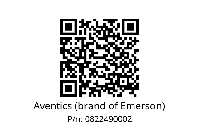   Aventics (brand of Emerson) 0822490002