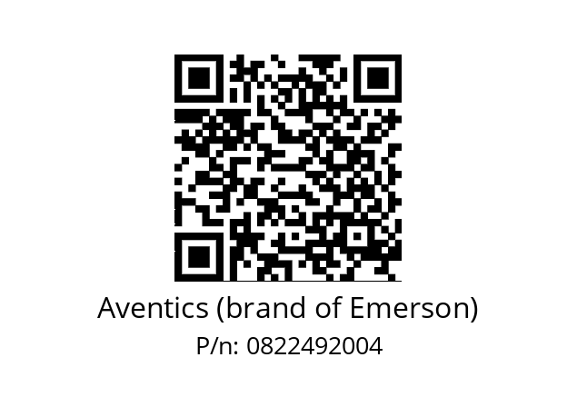   Aventics (brand of Emerson) 0822492004