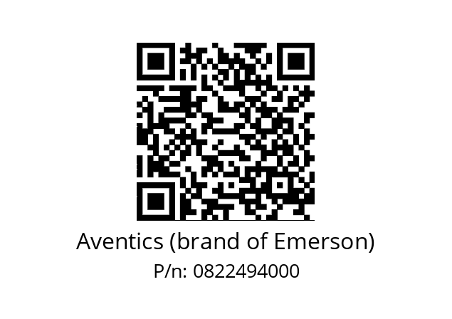   Aventics (brand of Emerson) 0822494000