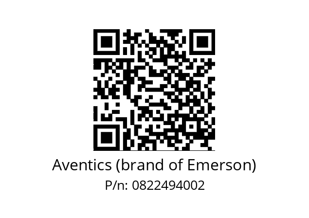   Aventics (brand of Emerson) 0822494002