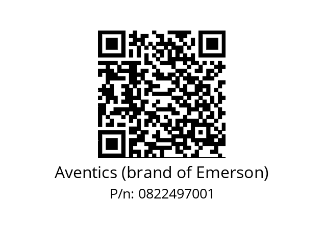   Aventics (brand of Emerson) 0822497001