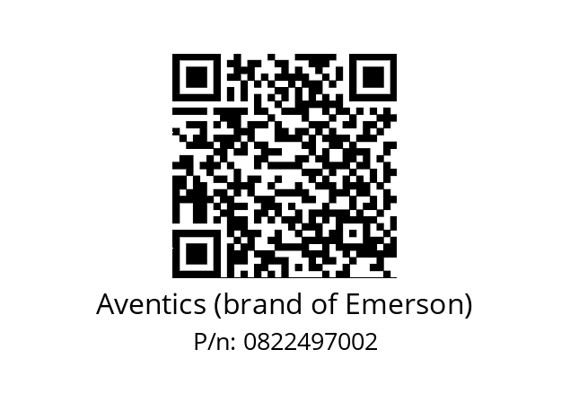   Aventics (brand of Emerson) 0822497002