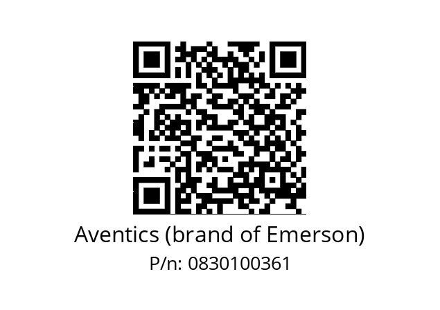   Aventics (brand of Emerson) 0830100361