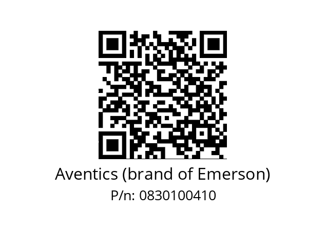   Aventics (brand of Emerson) 0830100410