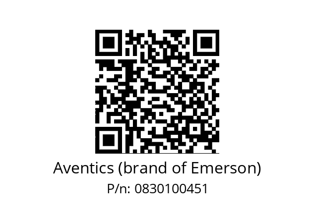   Aventics (brand of Emerson) 0830100451