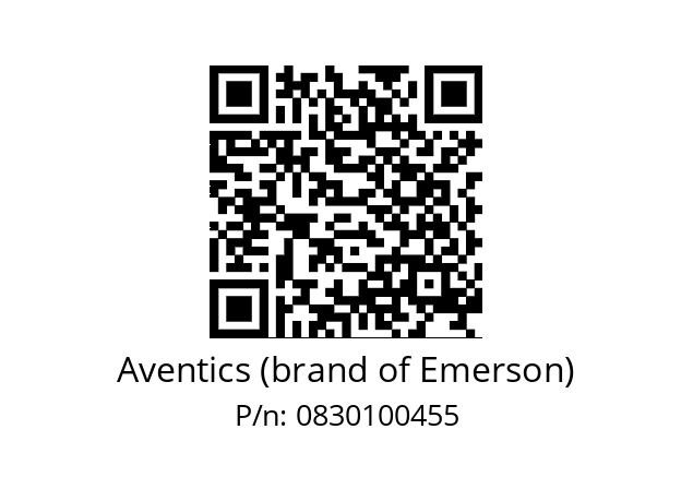   Aventics (brand of Emerson) 0830100455