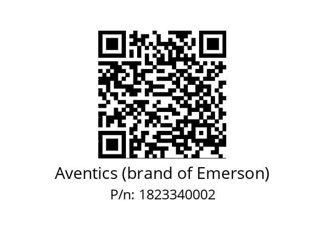   Aventics (brand of Emerson) 1823340002