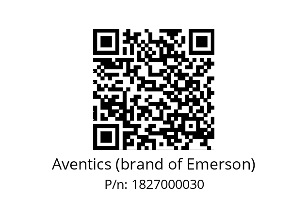   Aventics (brand of Emerson) 1827000030