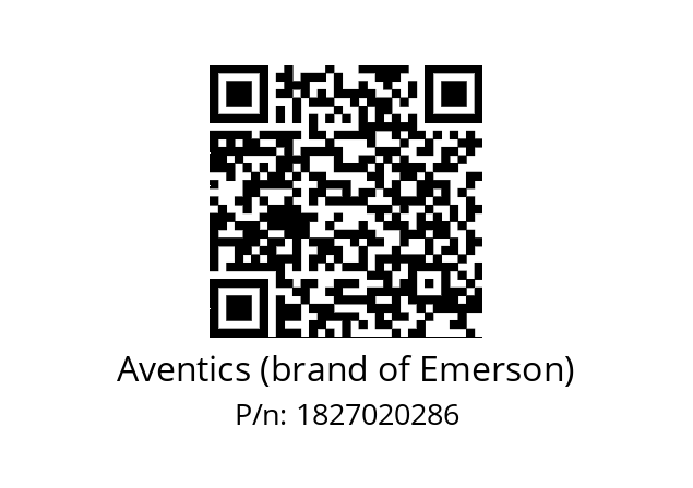   Aventics (brand of Emerson) 1827020286