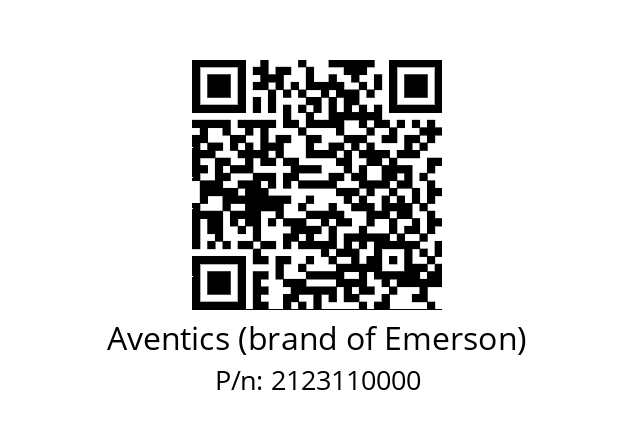   Aventics (brand of Emerson) 2123110000