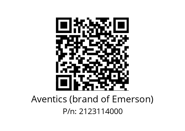   Aventics (brand of Emerson) 2123114000