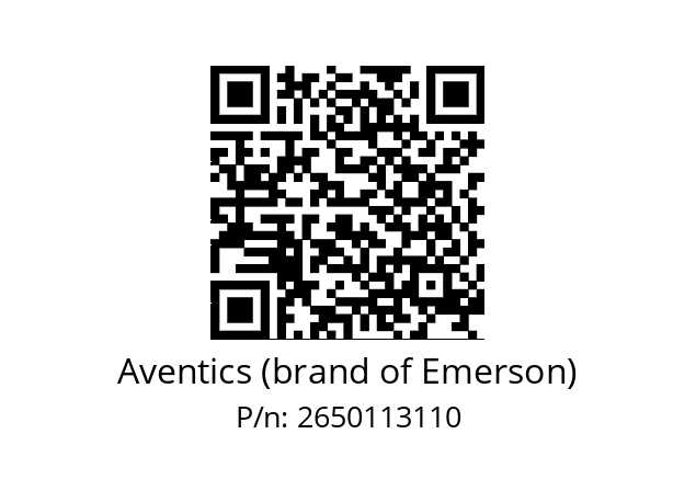   Aventics (brand of Emerson) 2650113110