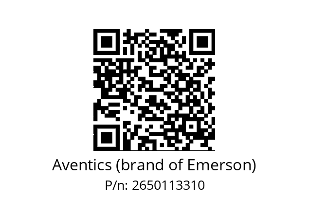   Aventics (brand of Emerson) 2650113310