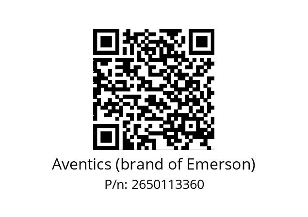   Aventics (brand of Emerson) 2650113360