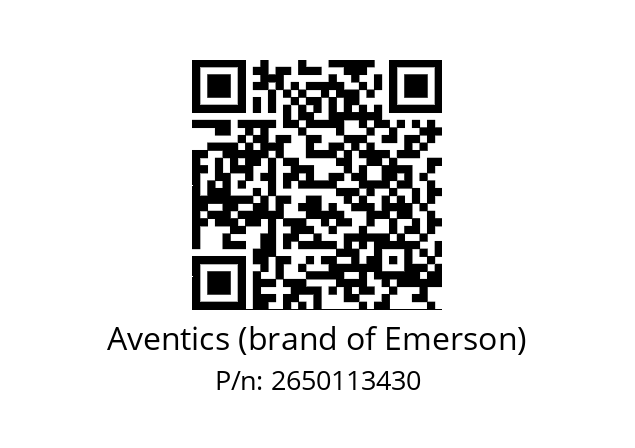   Aventics (brand of Emerson) 2650113430