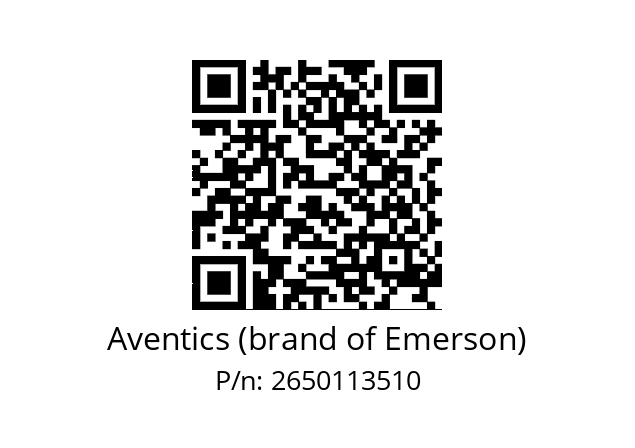   Aventics (brand of Emerson) 2650113510