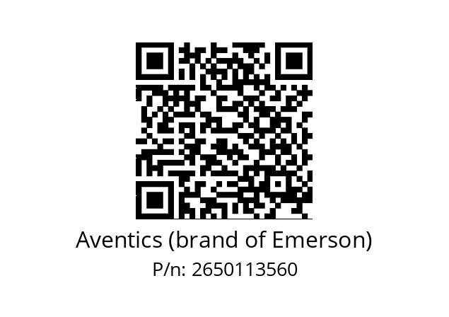   Aventics (brand of Emerson) 2650113560