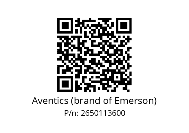   Aventics (brand of Emerson) 2650113600