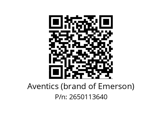   Aventics (brand of Emerson) 2650113640