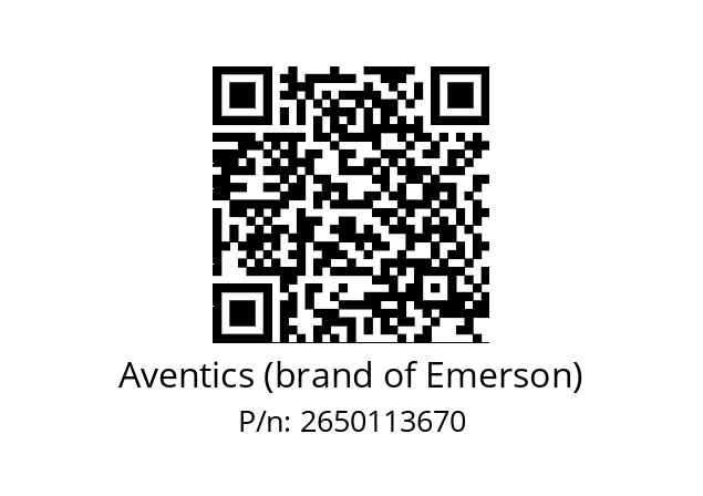   Aventics (brand of Emerson) 2650113670