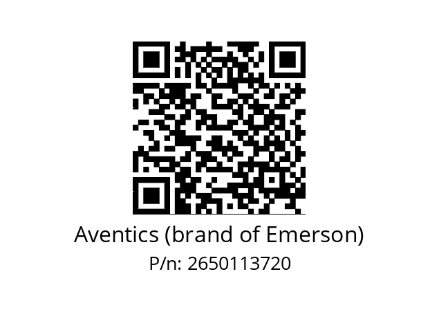   Aventics (brand of Emerson) 2650113720