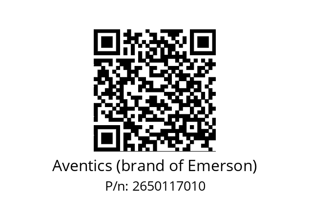   Aventics (brand of Emerson) 2650117010