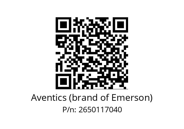   Aventics (brand of Emerson) 2650117040