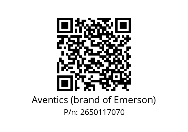   Aventics (brand of Emerson) 2650117070