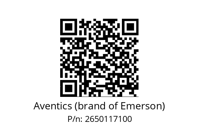   Aventics (brand of Emerson) 2650117100