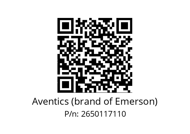   Aventics (brand of Emerson) 2650117110