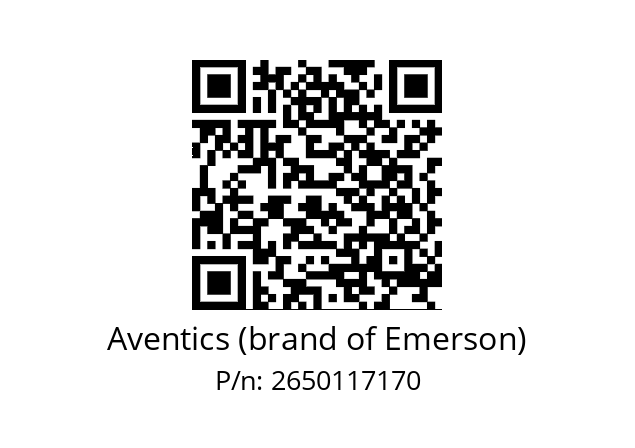   Aventics (brand of Emerson) 2650117170