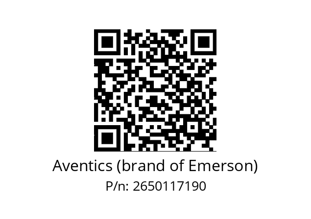   Aventics (brand of Emerson) 2650117190